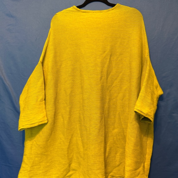 Knit Knit brand Roomy Sweater, Yellow/Green Plus/Reg/OS Made in Italy - Picture 1 of 7
